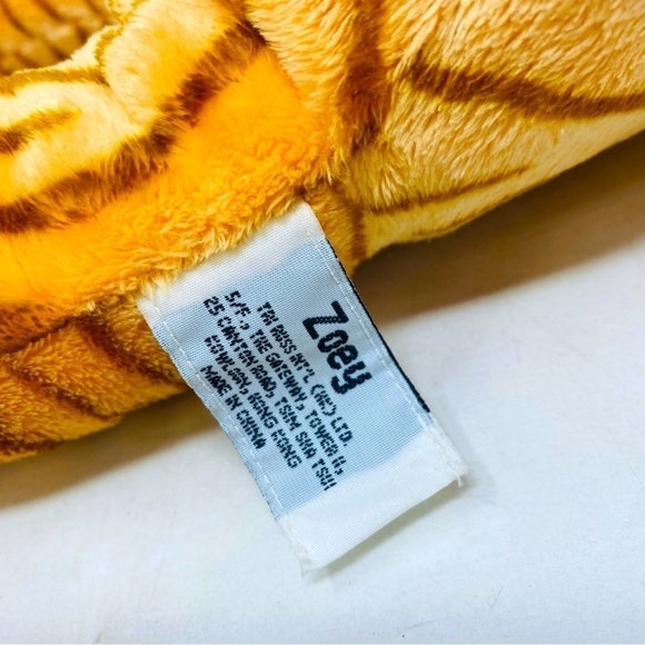 Russ Zoey Big Green Eyed Orange Tiger Plush W/ Tag 15“ x 16“ - Picture 6 of 8